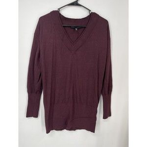 white house black market cashmere‎ blend sweater burgundy Womens Small